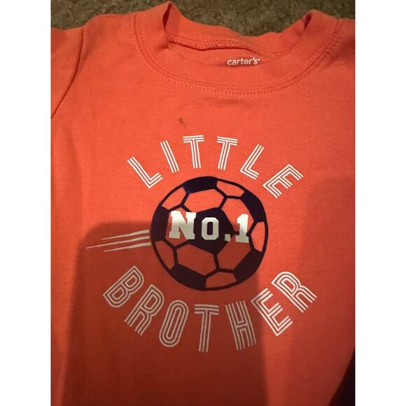 NWOT Carter's Boys "Little Brother" Two Piece Outfit (Top/Buttom) Size 9 Months - Picture 4 of 9